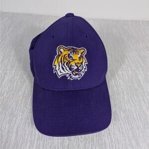 LSU Tigers Adjustable Purple Gold Hat SEC NCAA Baseball Cap Hook and Loop